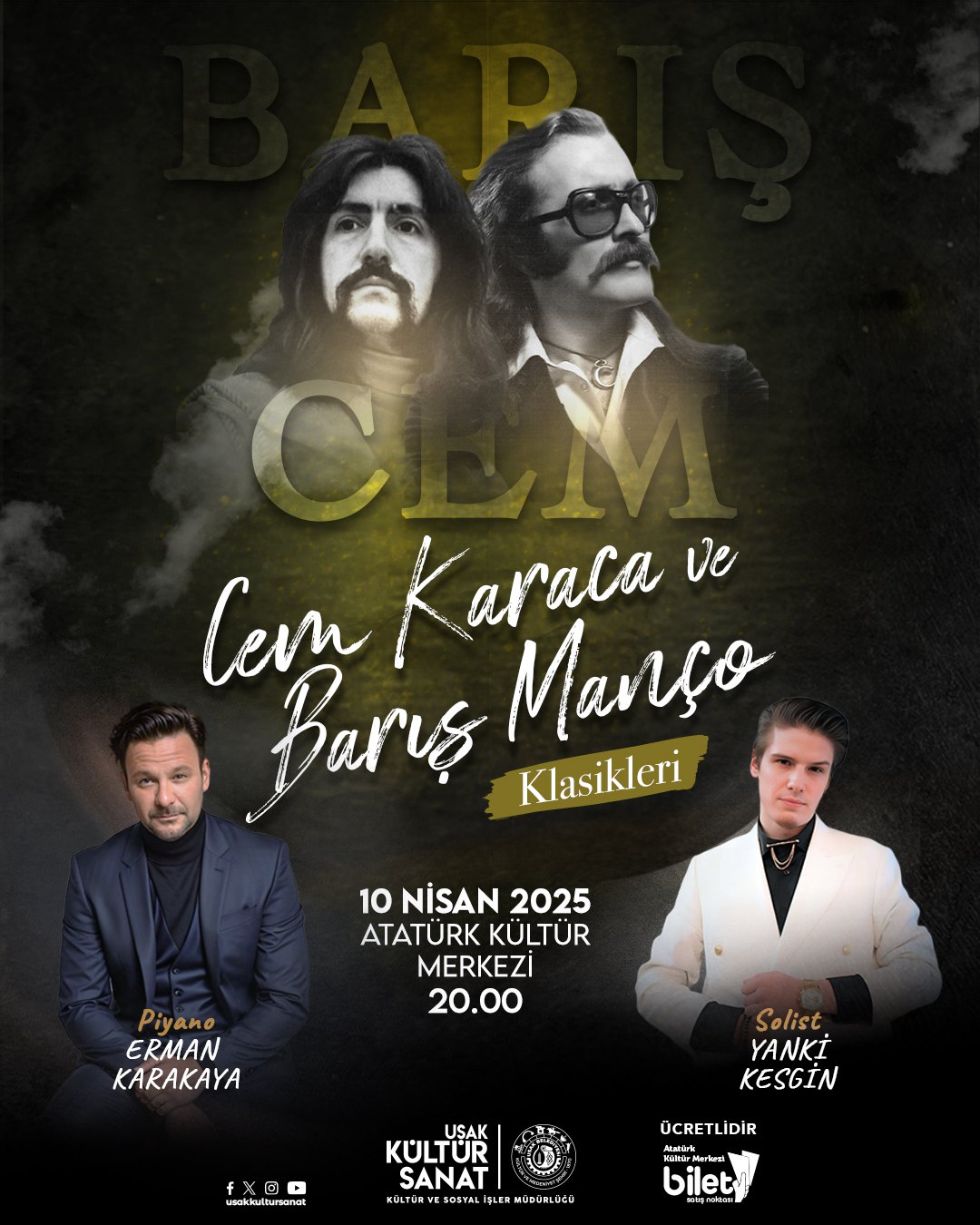 Cem Karaca ve Barış Manço Klasikleri Konseri