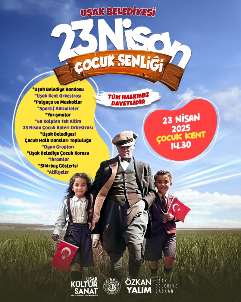 Uşak Belediyesi 23 Nisan Çocuk Şenliği
