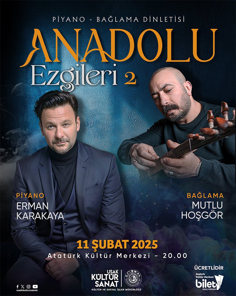 Piyano-Bağlama Dinletisi Anadolu Ezgileri - 2