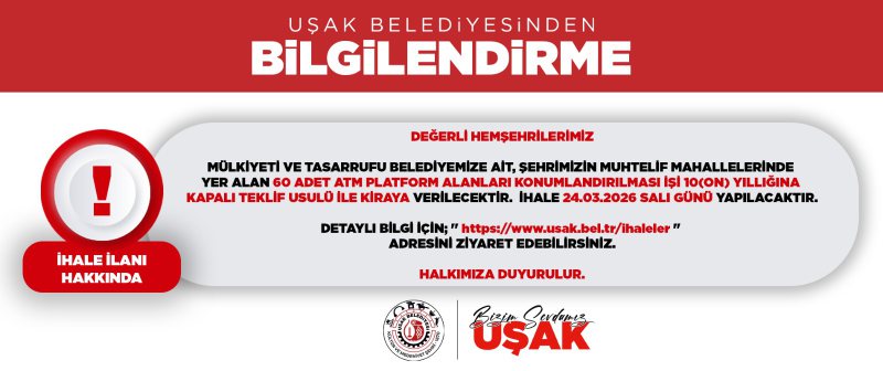 60 ADET ATM PLATFORM ALANLARI KONUMLANDIRILMASI İŞİ İHALESİ