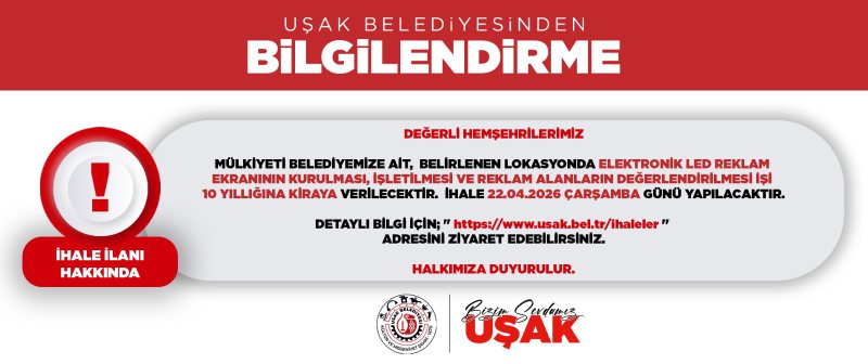 LED REKLAM EKRANININ KURULMASI, İŞLETİLMESİ VE REKLAM ALANLARIN DEĞERLENDİRİLMESİ İŞİ İHALESİ