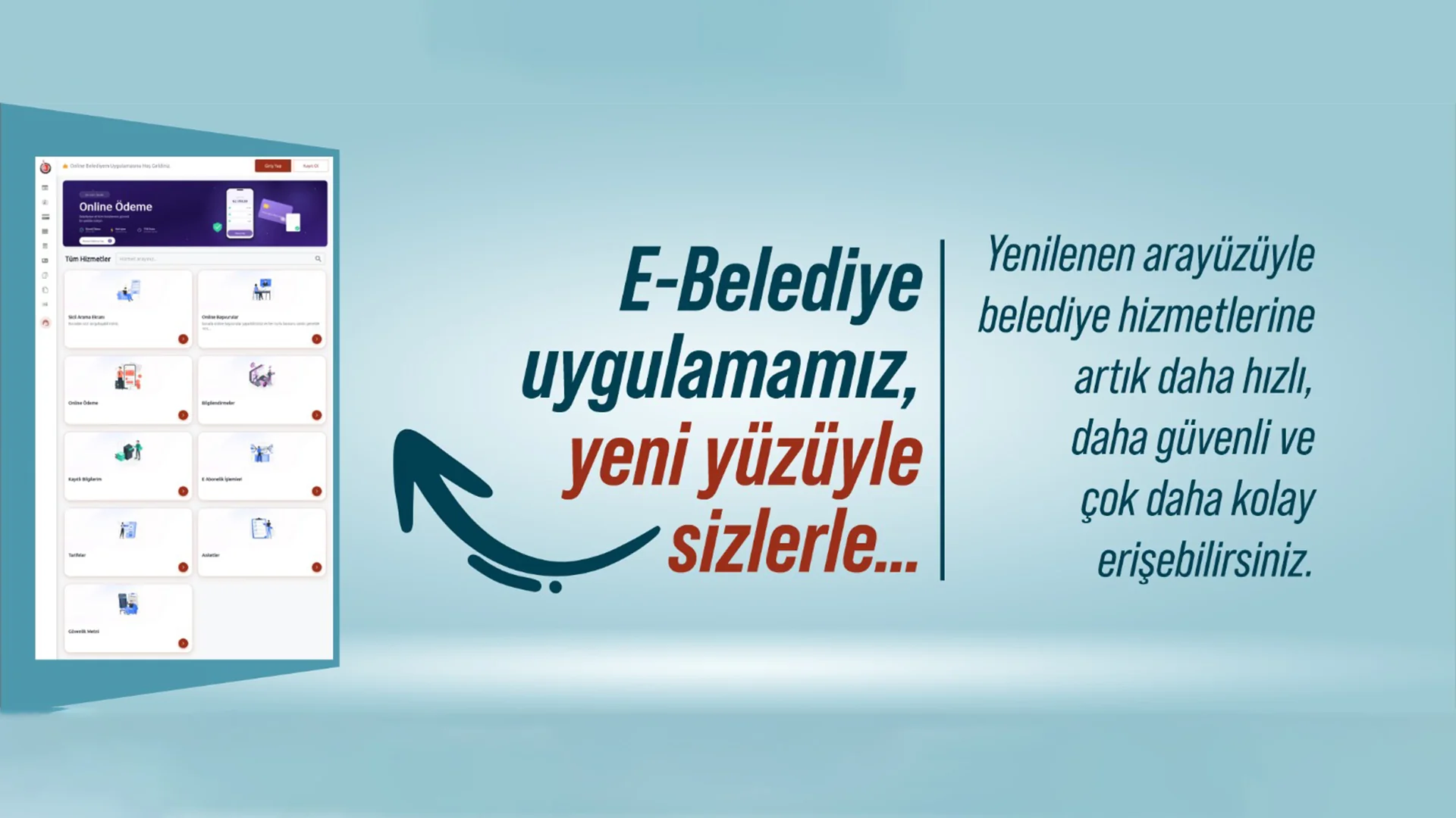 E-belediye Uygulamamız, Yeni Yüzüyle Sizlerle… Uşak Belediyesi